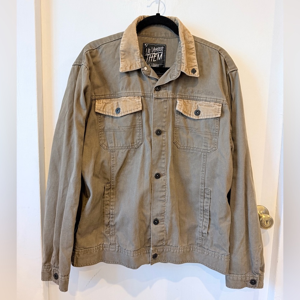 Us Versus Them Men's Tan Jacket